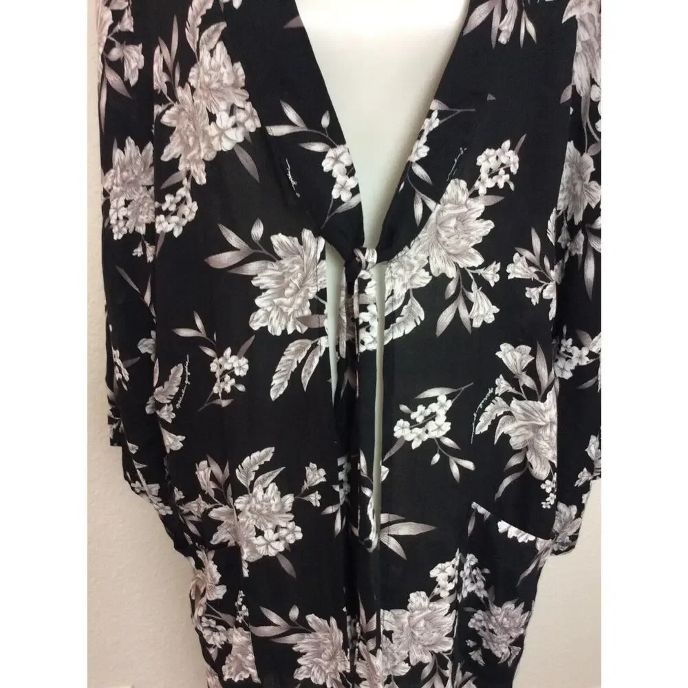 Spiritual Gangster Lingerie Robe Kimono Floral